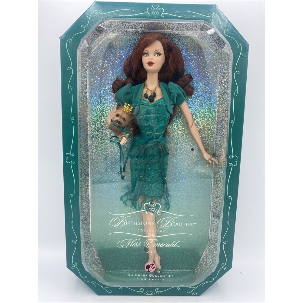 2007 Barbie‎ Collector Birthstone Beauties May Miss Emerald K8694